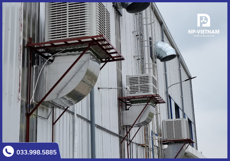 Thiết bị thông gió làm mát thương hiệu NAKO được ứng dụng rộng rãi trong nhiều nhà xưởng