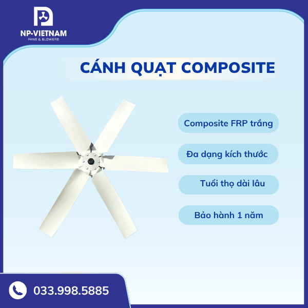 Cánh quạt hút công nghiệp vuông