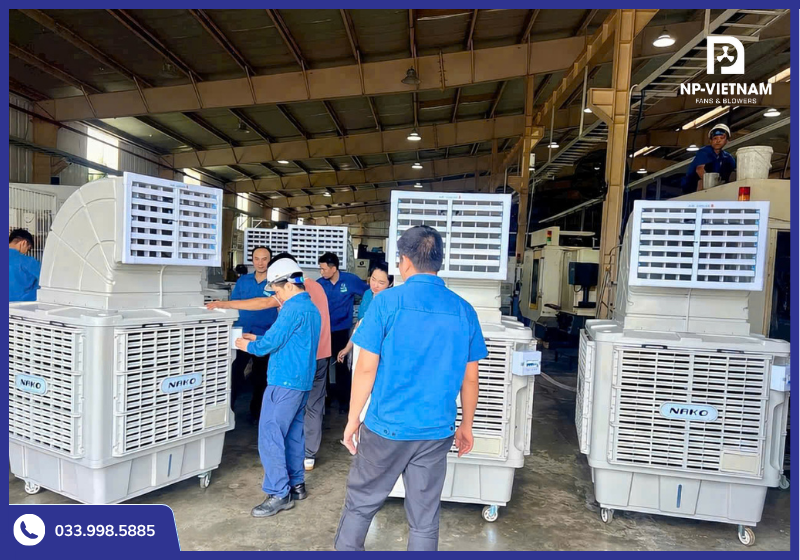 NP Việt Nam luôn cập nhật bảng giá quạt hơi nước công nghiệp mới nhất để khách hàng dễ dàng theo dõi.