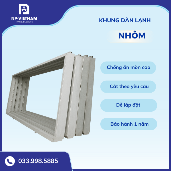 Khung tấm cooling pad nhôm