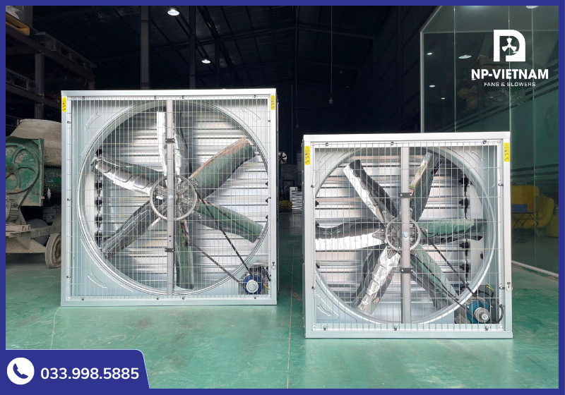 NP Việt Nam phân phối đa dạng kích thước quạt thông gió công nghiệp