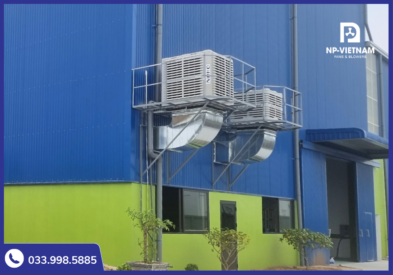 Sản phẩm được ứng dụng trong thông gió làm mát nhiều nhà xưởng, khu công nghiệp