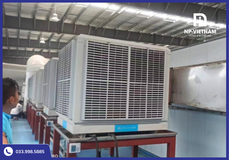 Sản phẩm được ứng dụng phổ biến trong thông gió làm mát công nghiệp nhà xưởng, trung tâm thương mại