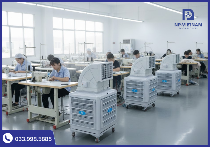 Sản phẩm được ứng dụng nhiều trong thông gió làm mát nhà xưởng