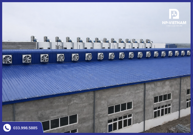 Quạt NAKO được triển khai lắp đặt ở nhiều công trình công nghiệp trọng điểm trên khắp cả nước