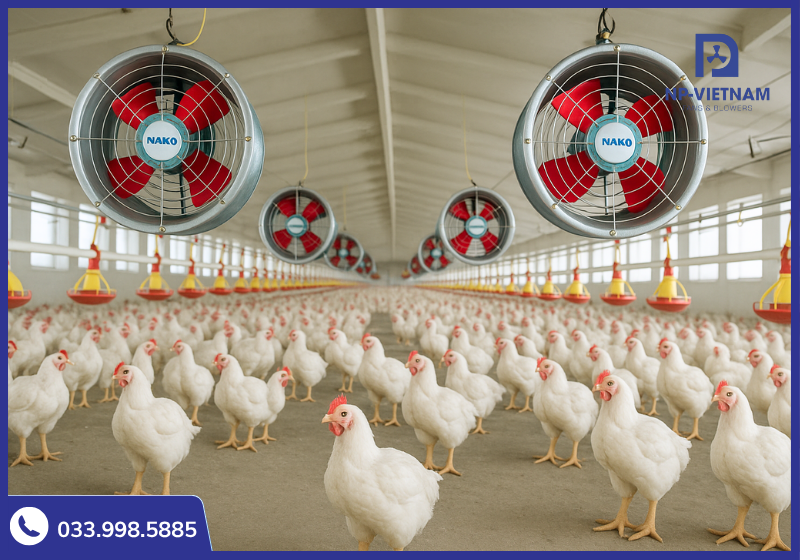 Sản phẩm dùng trong thông gió chuồng trại chăn nuôi