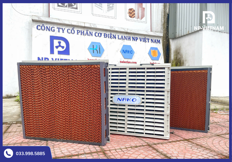 Bề mặt tấm làm mát quạt hơi nước công nghiệp cỡ lớn