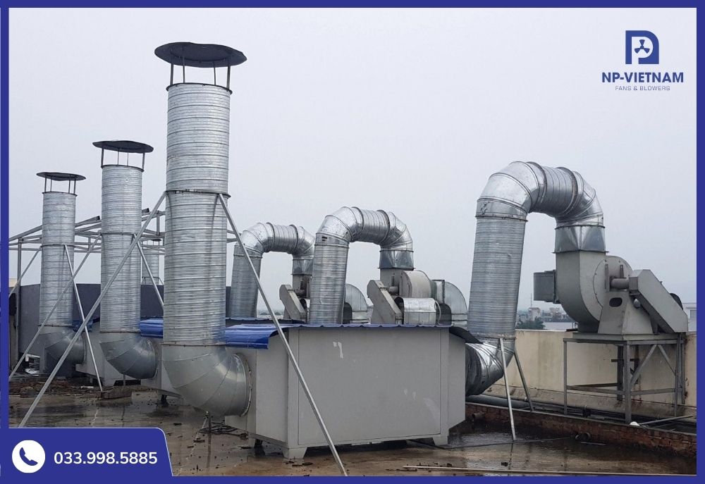 Tháp xử lý khí thải được ứng dụng rộng rãi trong nhiều ngành công nghiệp khác nhau